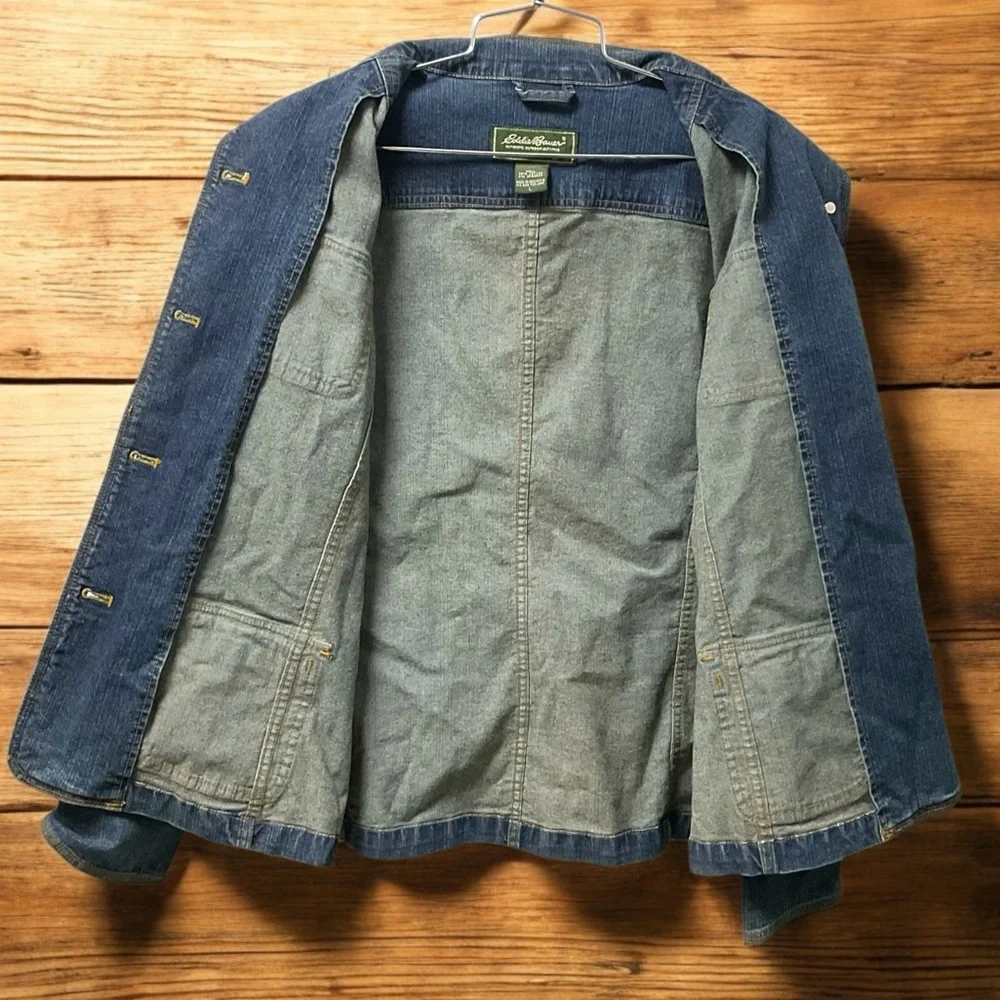 Eddie Bauer Blue Denim Jacket - Picture 6 of 12